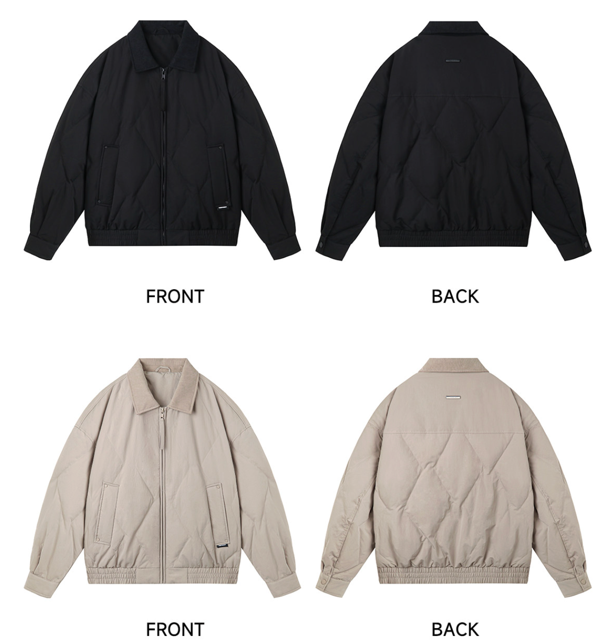 90%ホワイトダックダウン バーン風ワークダウンジャケット N6351