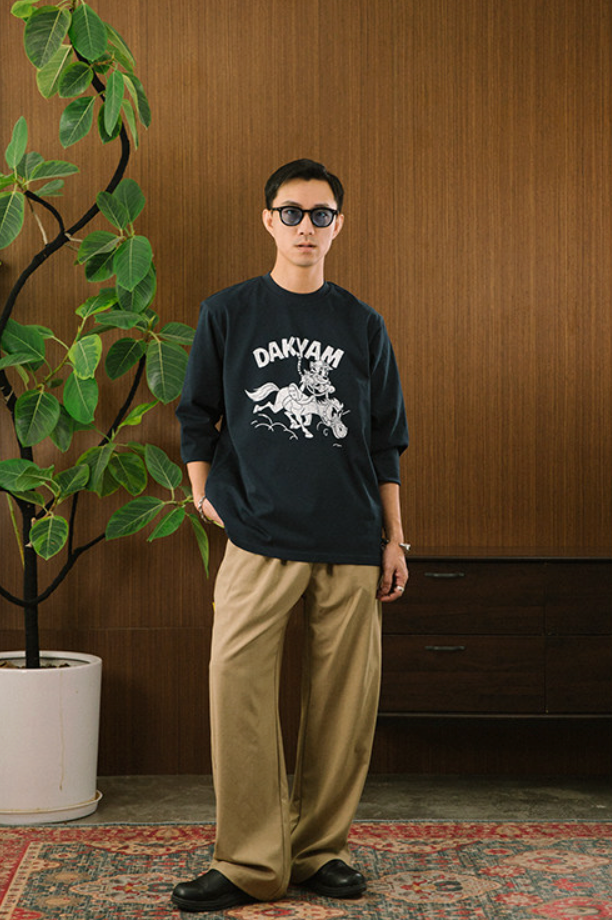 レーシングファンタジー プリント ロングスリーブT N6380