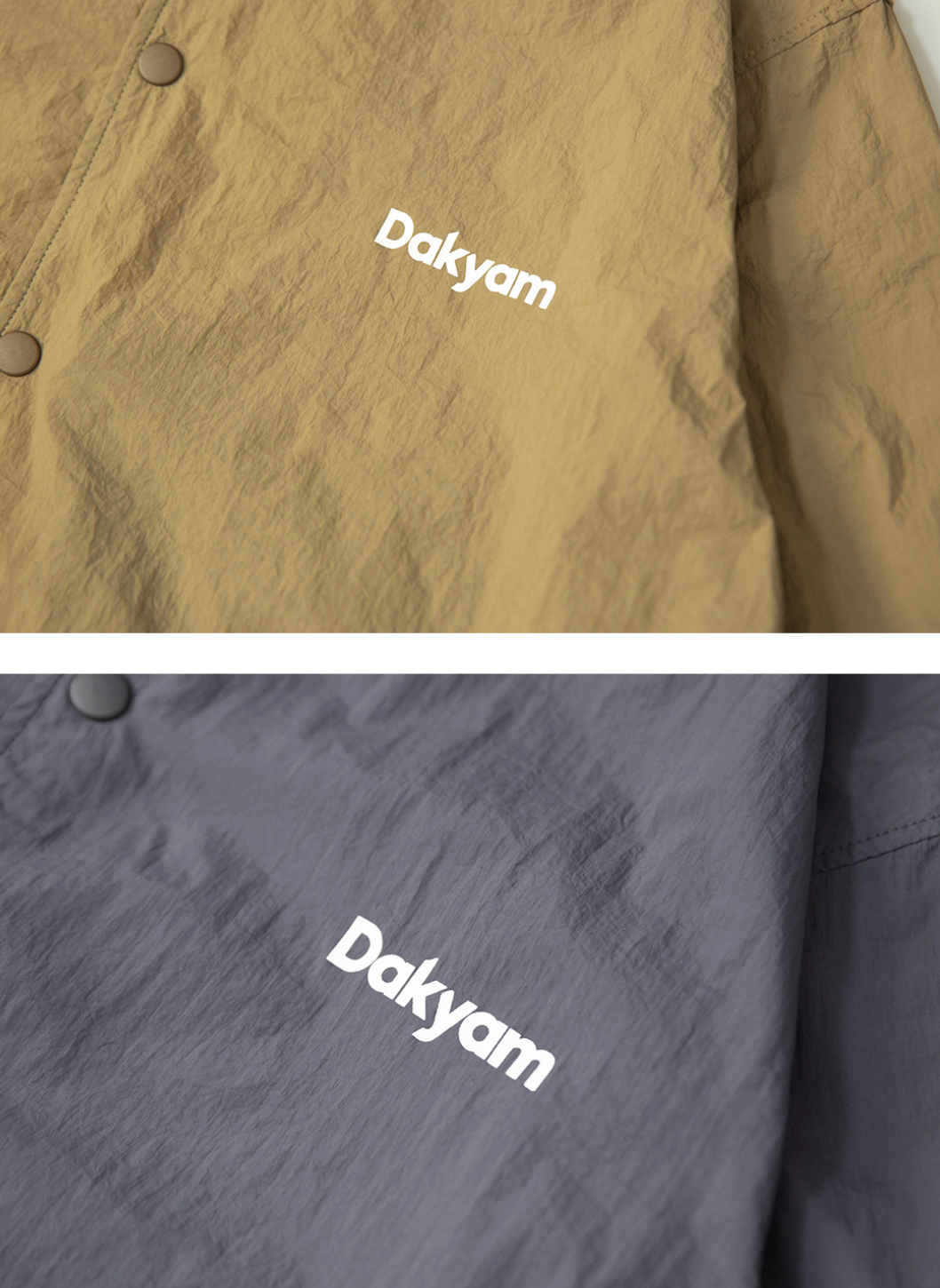 シワ加工 ライトウェイト ロゴコーチジャケット N6383