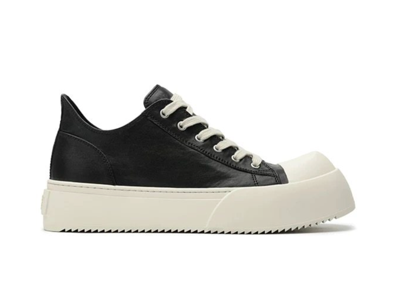 レザーアッパー 厚底ダービースニーカー N6466