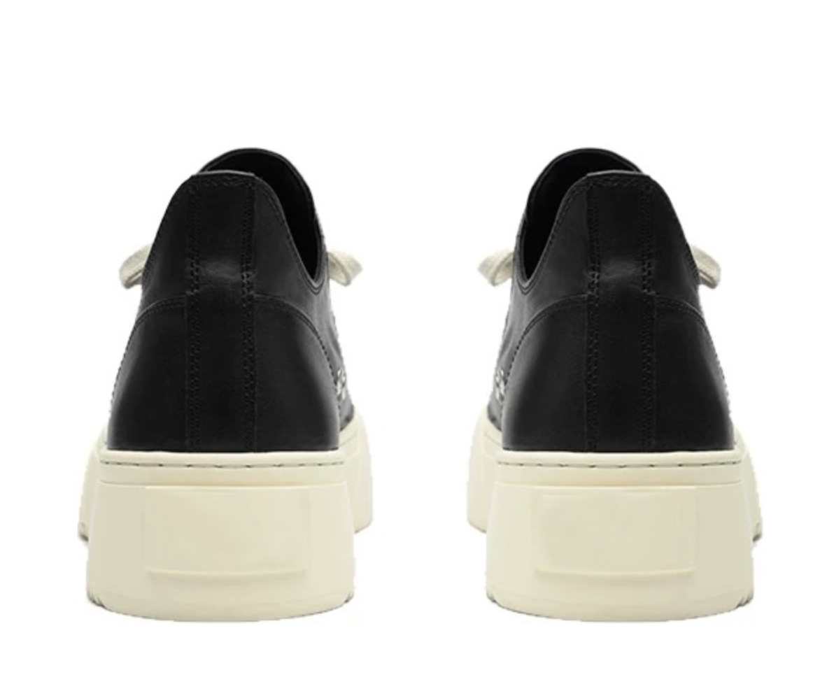 レザーアッパー 厚底ダービースニーカー N6466