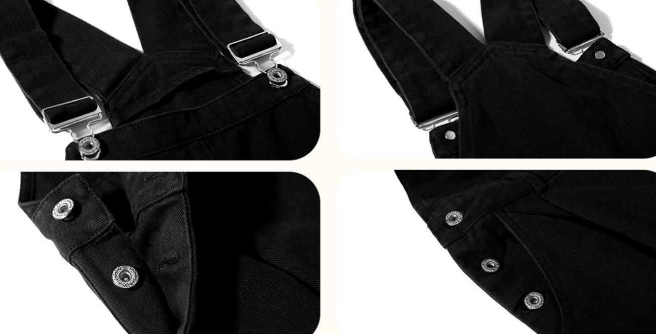 ウォッシュド デニム オーバーオール ワークパンツ N6495