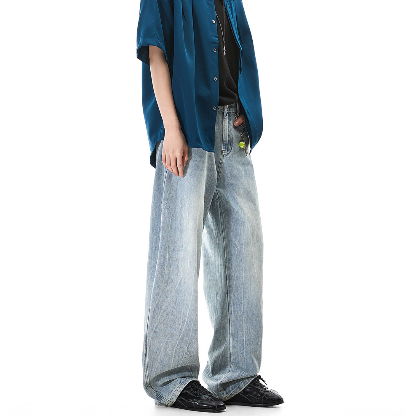 クリーンフィット ライトニングウォッシュデニム N6505