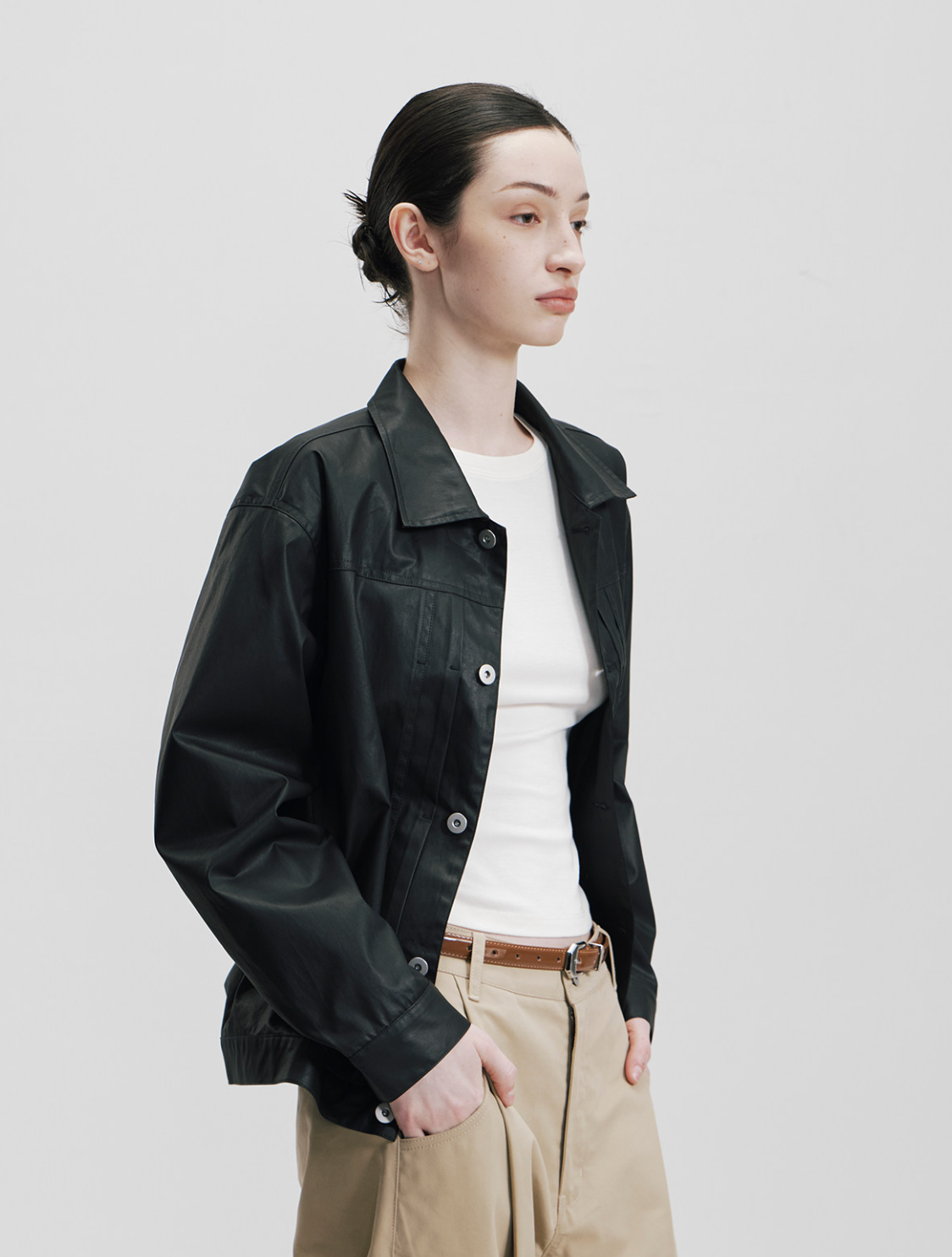 ワックスドTYPE1 スーピマコットンジャケット N6565