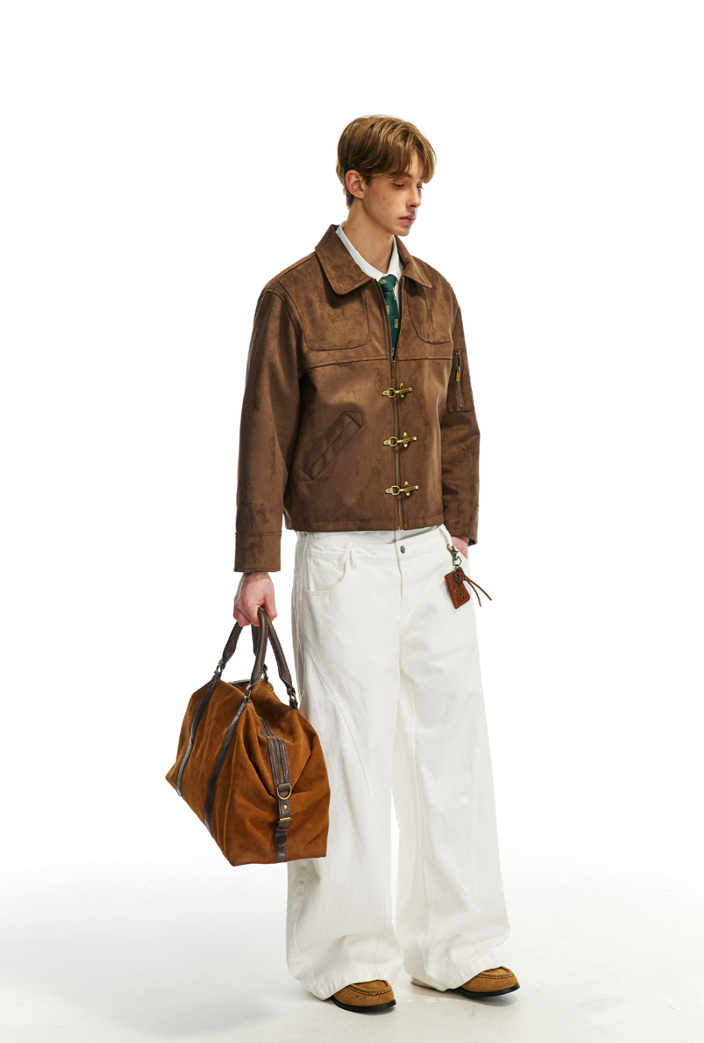 ヴィンテージスエード デコンストラクト ショートブルゾン N6616