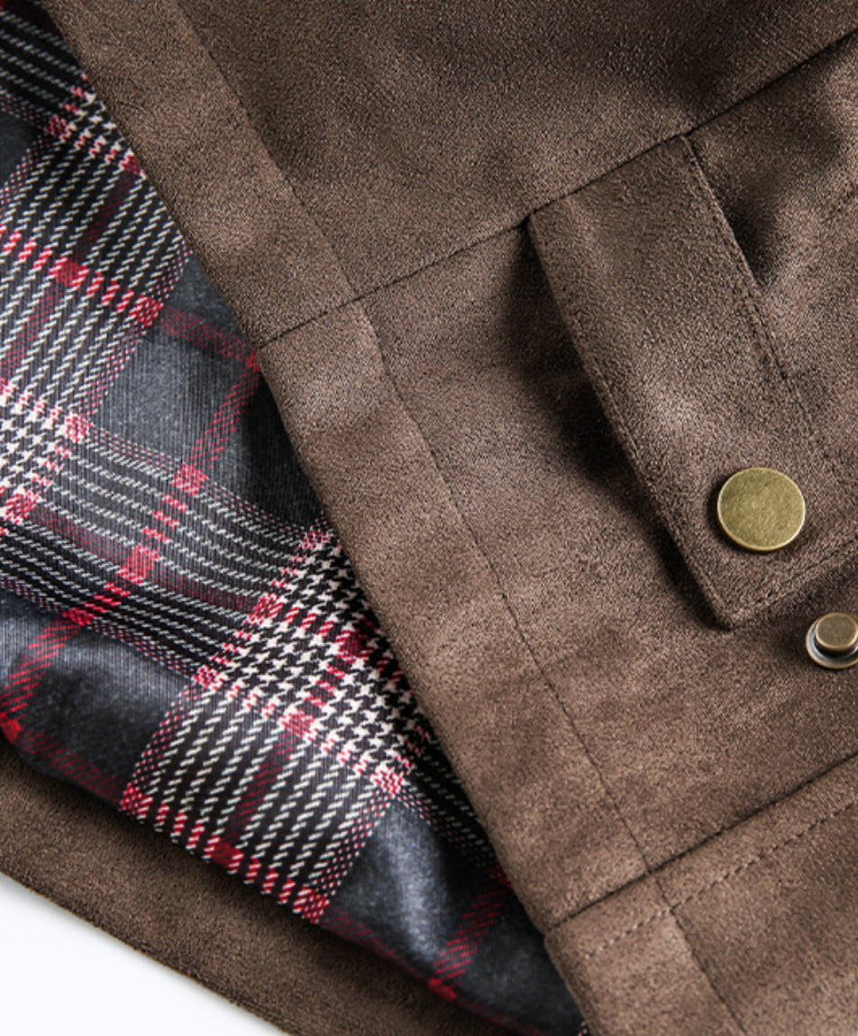 ヴィンテージスエード デコンストラクト ショートブルゾン N6616