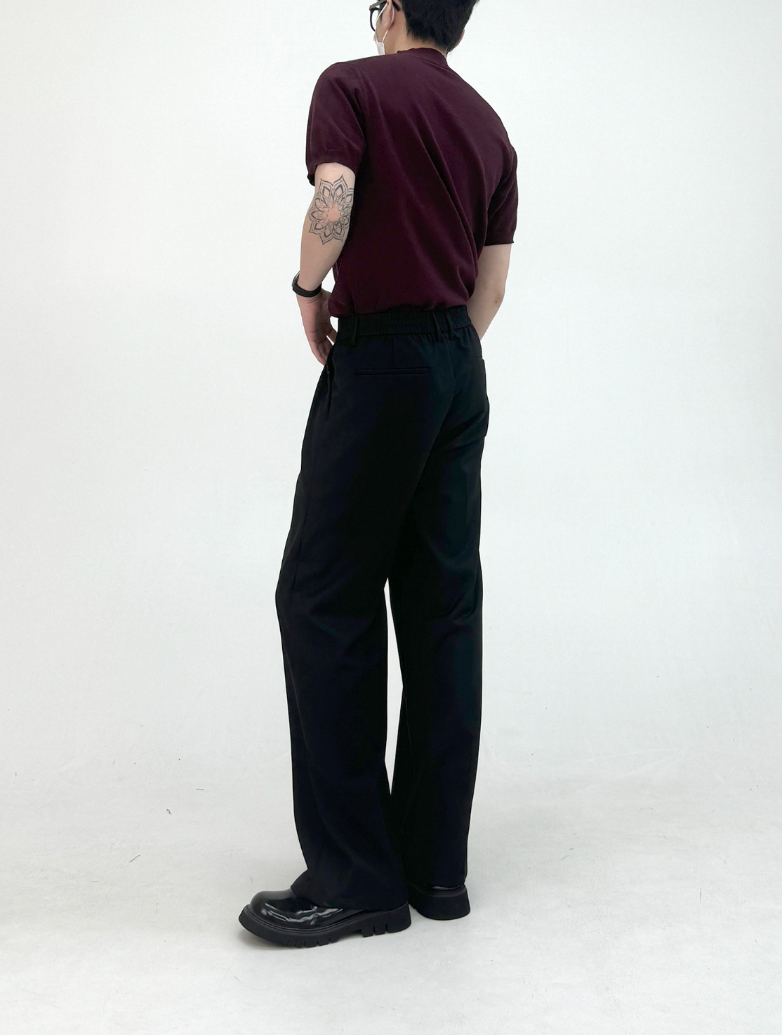 モックネック ショートニットT N6649