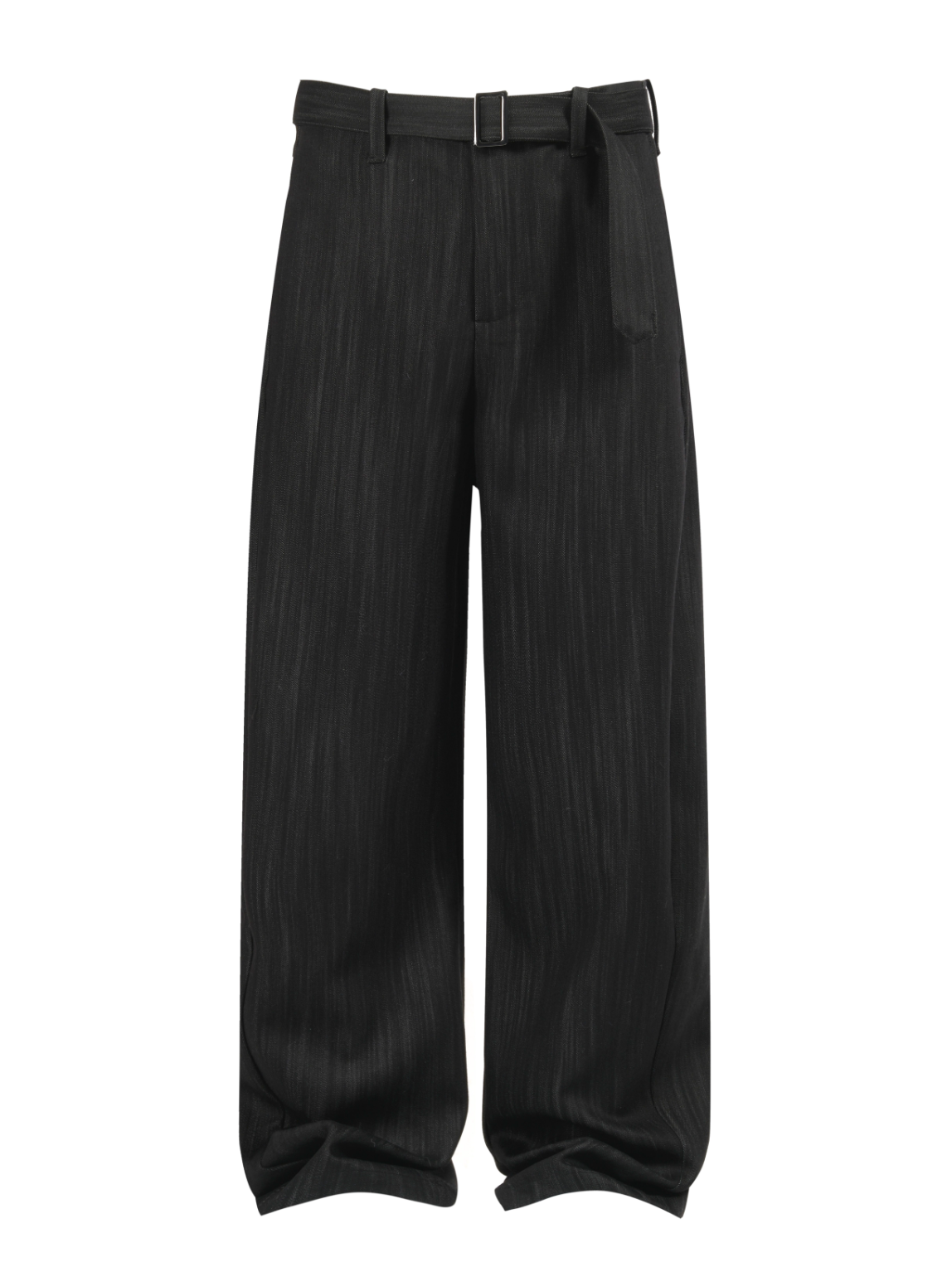 ツリー柄ドレープ ベルトスラックス N6642