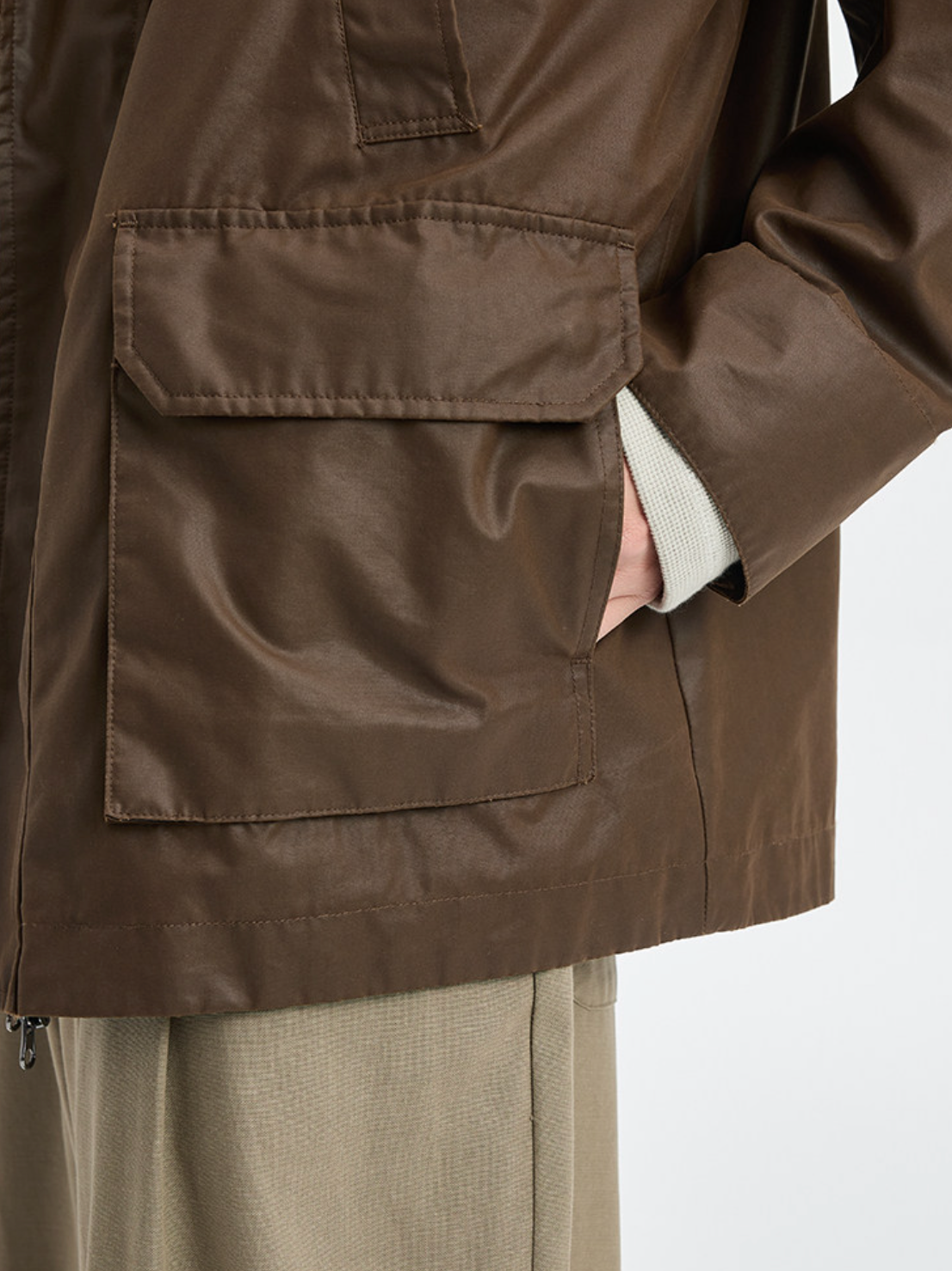 ヴィンテージレザー襟 ワークブルゾン N6669