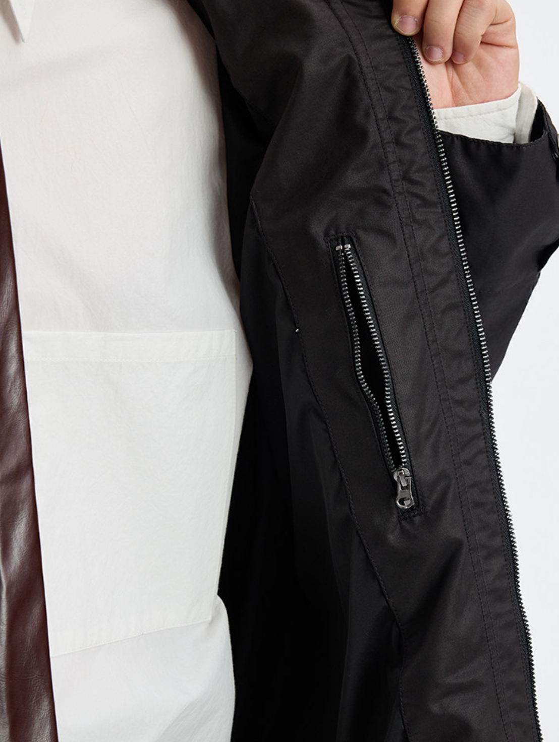 ヴィンテージレザー襟 ワークブルゾン N6669