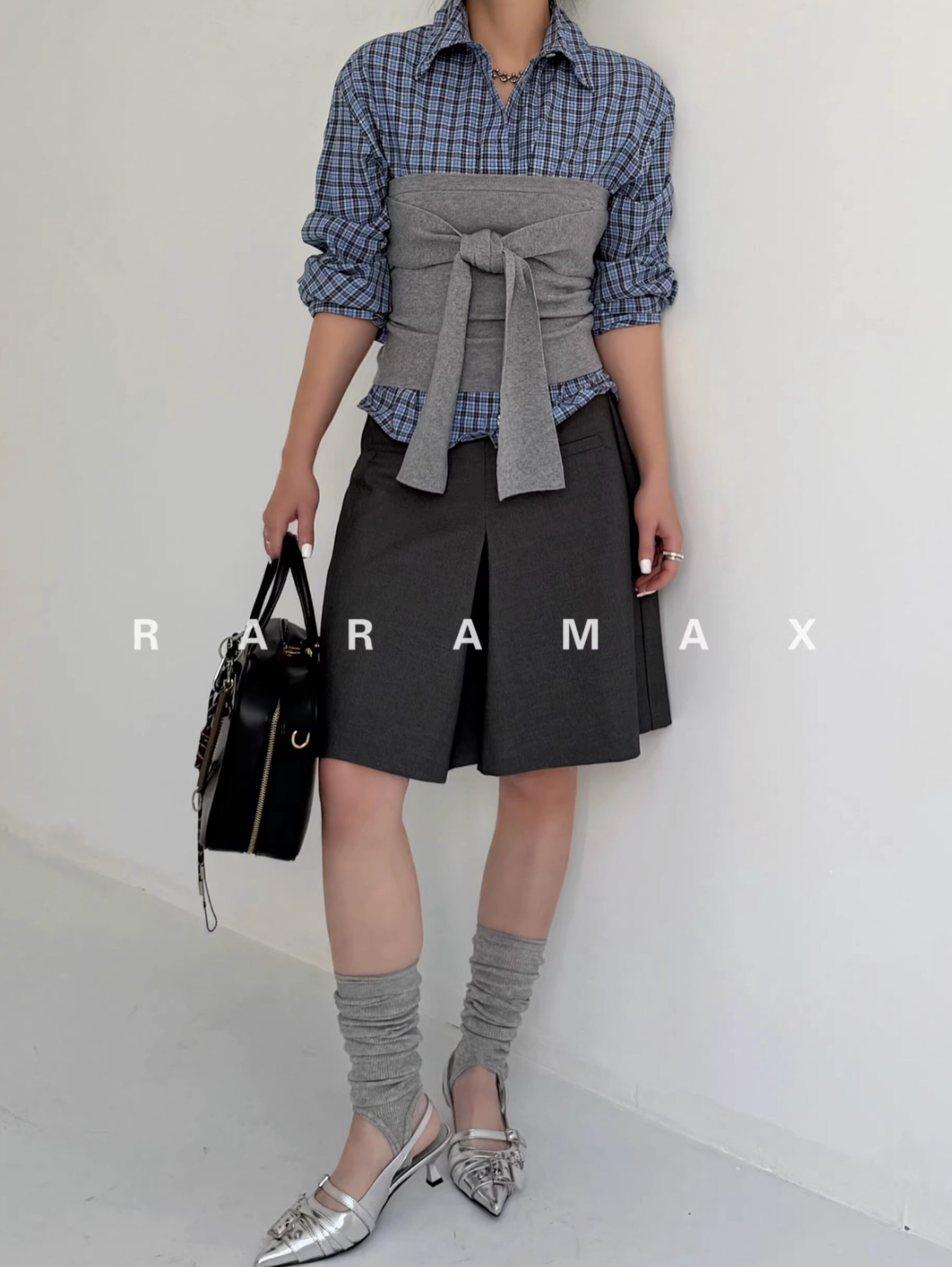 ワイヤー入り チェックシャツ N6677