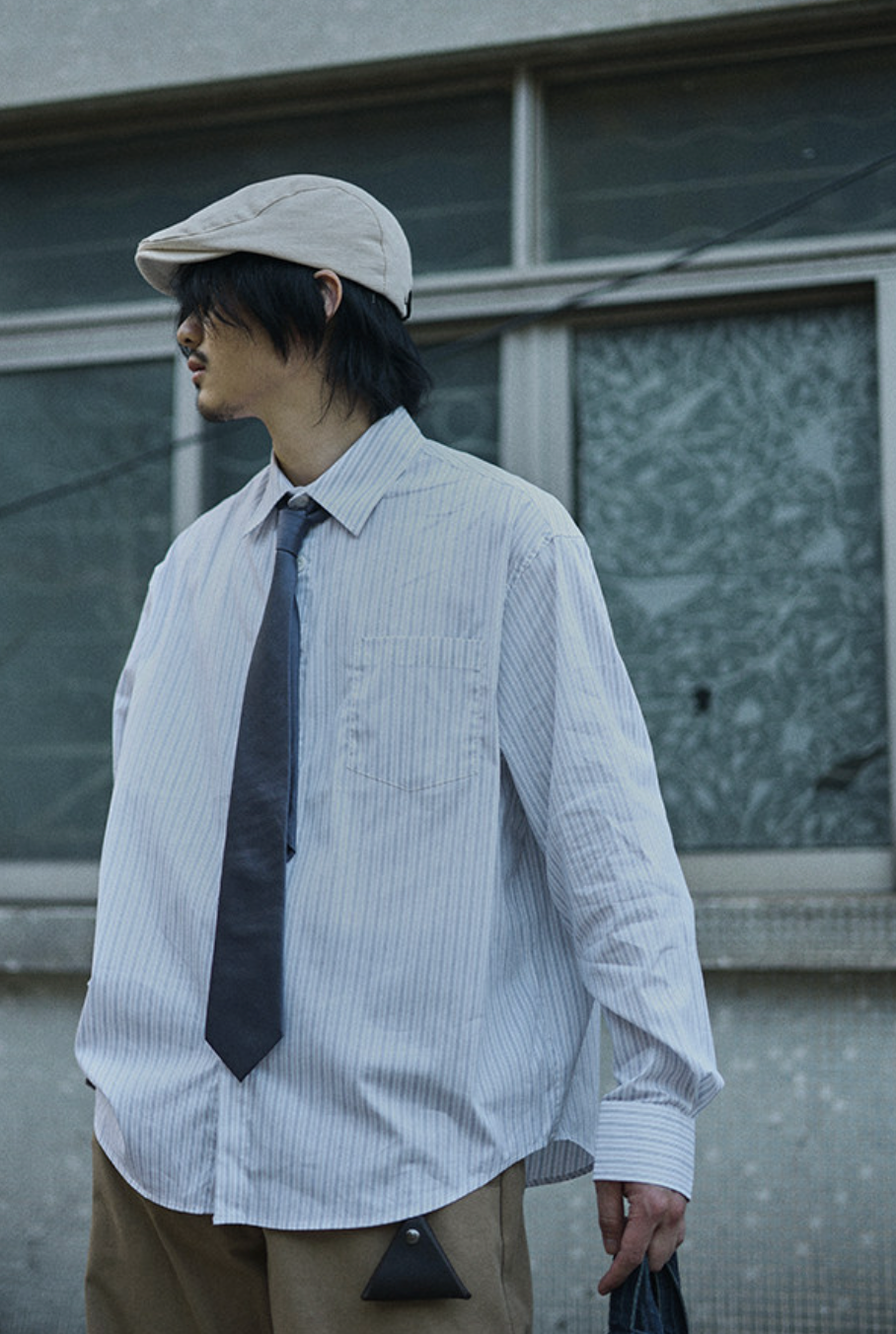 ナチュラルストライプ ルーズシャツ N6684