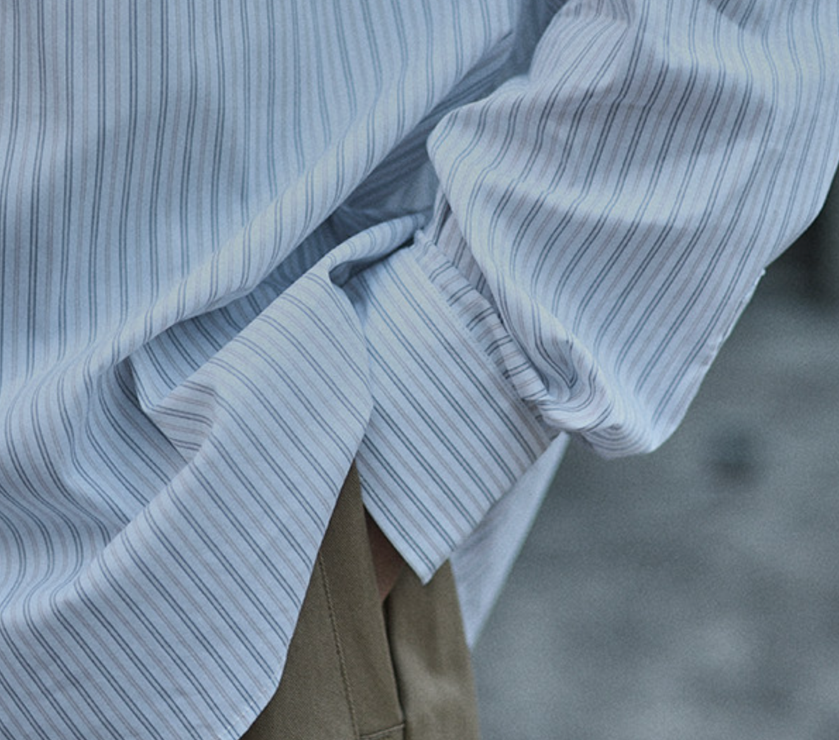 ナチュラルストライプ ルーズシャツ N6684