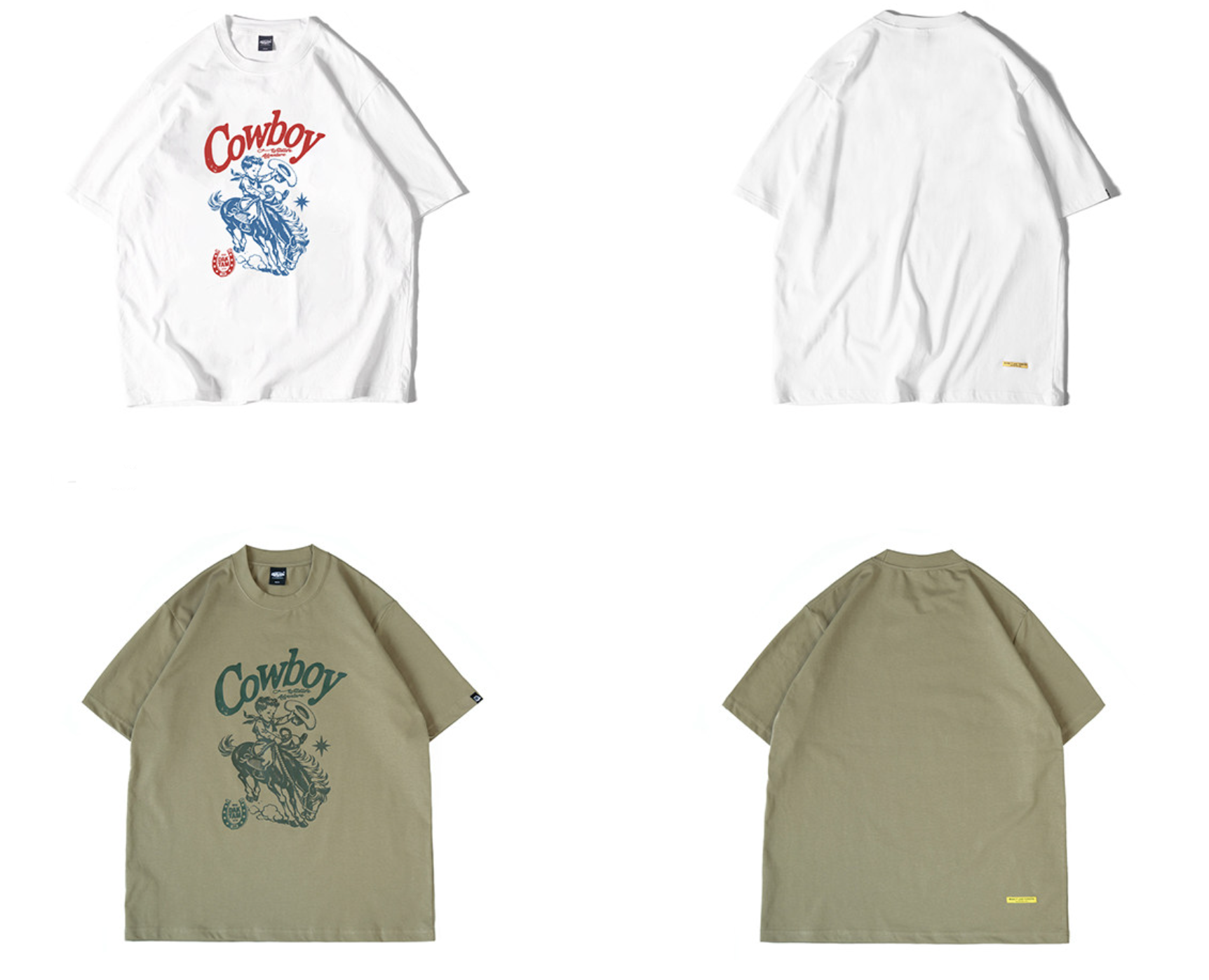 【テック繊維】ヴィンテージカウボーイグラフィックTEEN6741