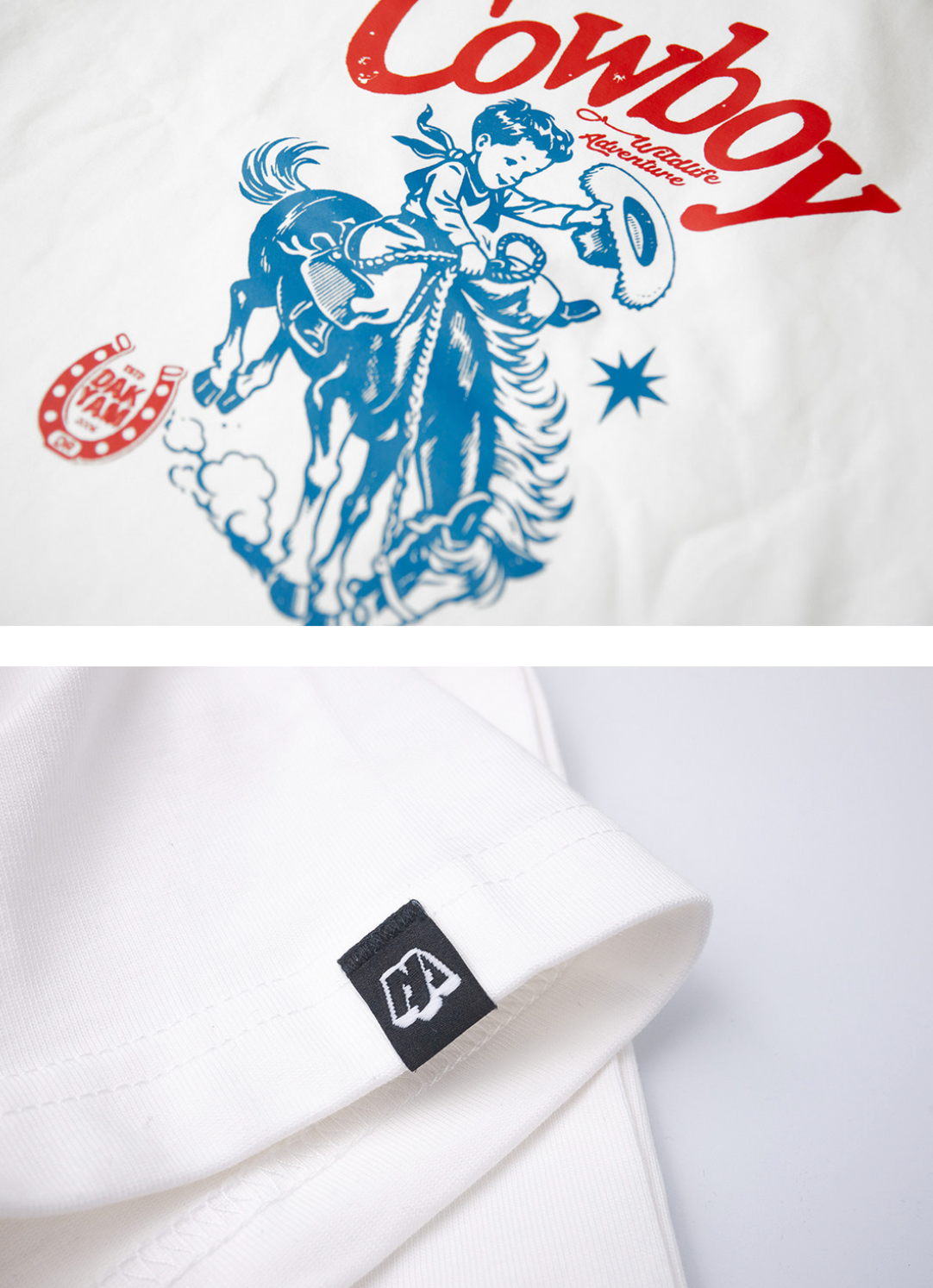 【テック繊維】ヴィンテージカウボーイグラフィックTEEN6741