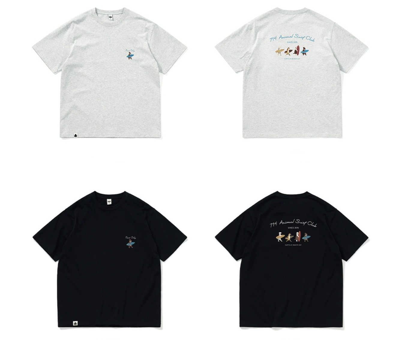 コットン100% アニマルサーフ プリントTシャツ N6738