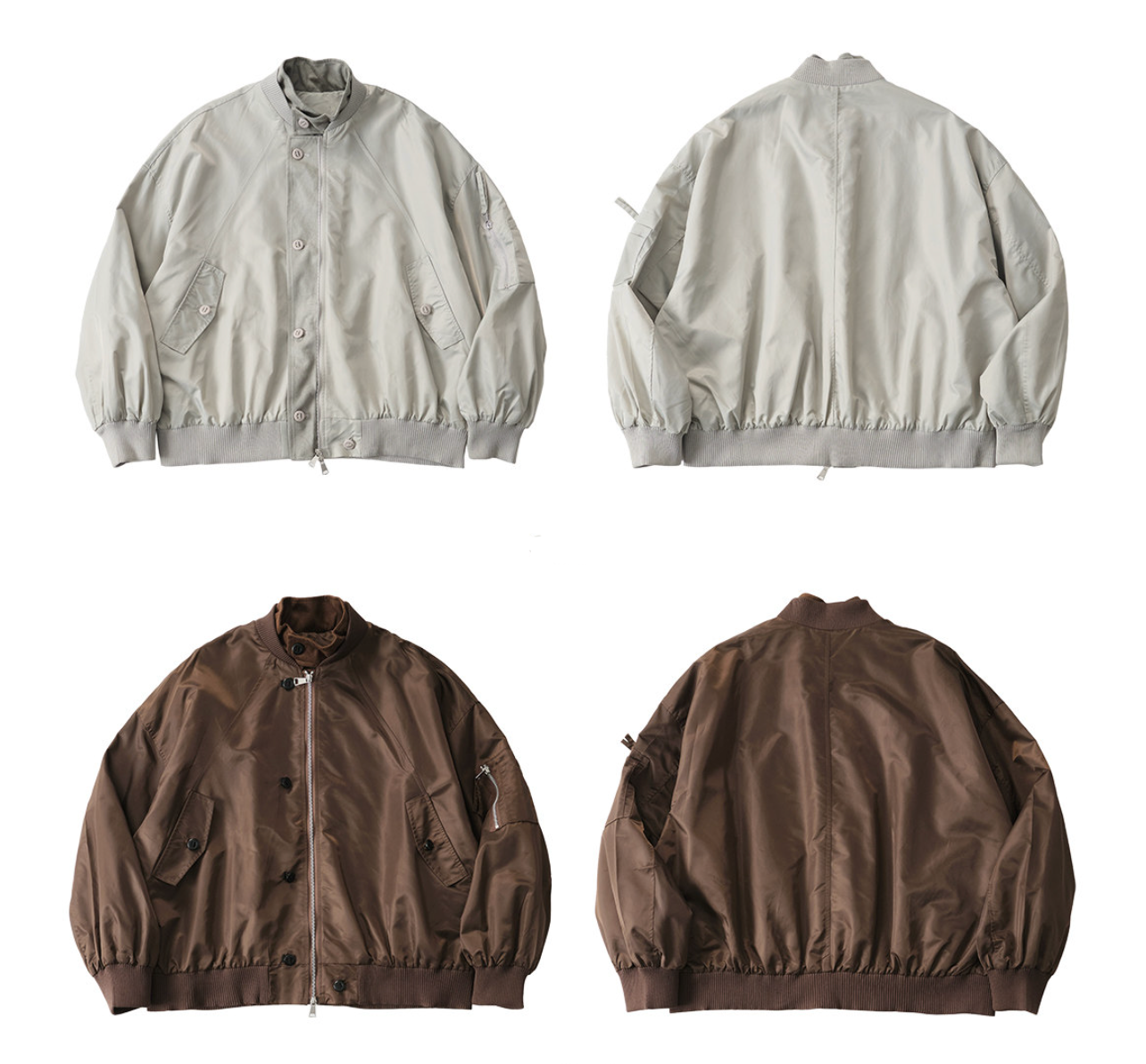 ミリタリースタンドカラー MA-1ブルゾン N6754