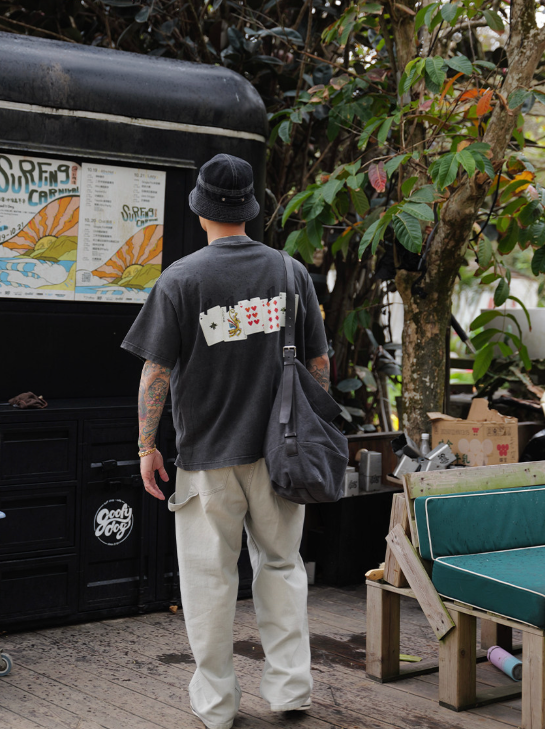 280g サンドウォッシュ ダメージTシャツ N6905
