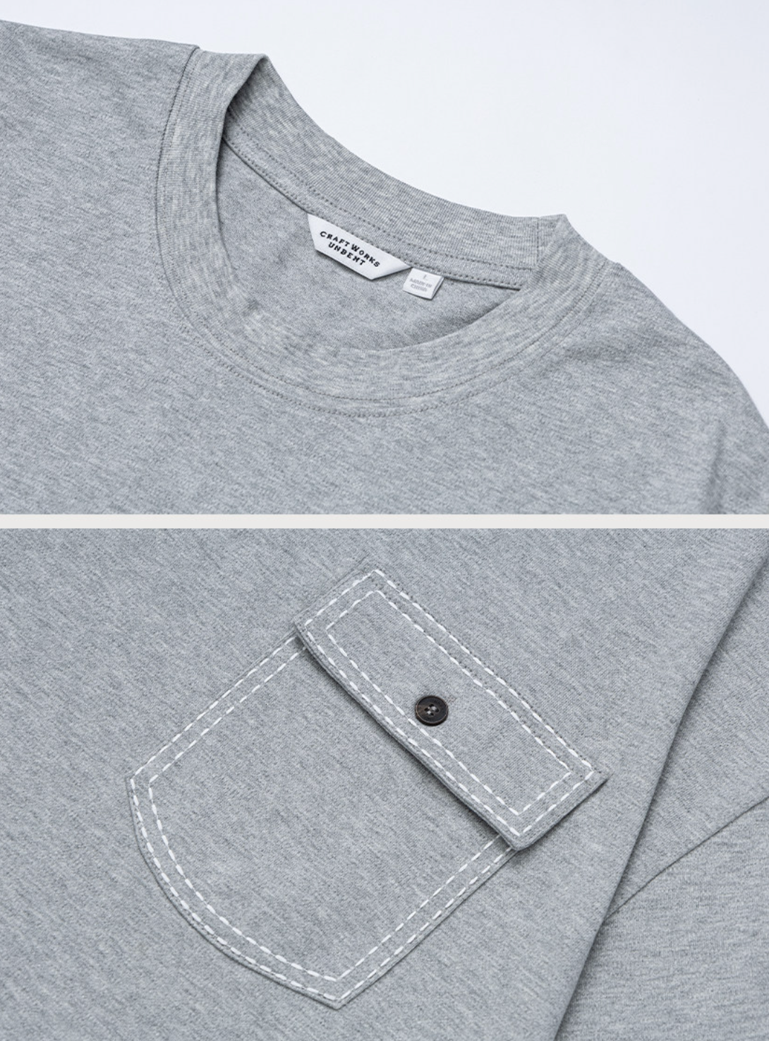300g コットン ステッチポケット Tシャツ N6907