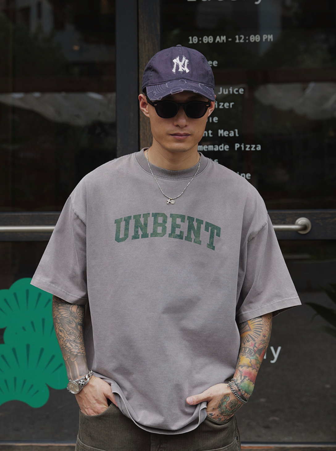 ガーメントウォッシュ カレッジロゴ ルーズTシャツ N6970