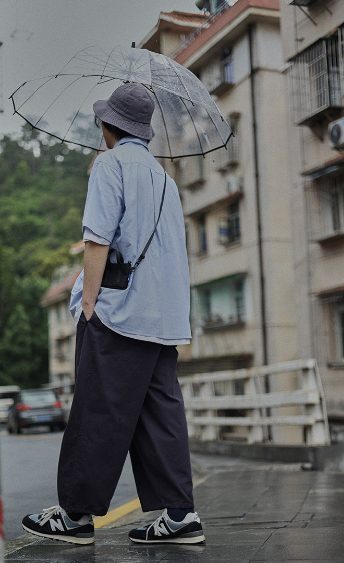 コットン ワイドストレート クロップドワークパンツ N6985