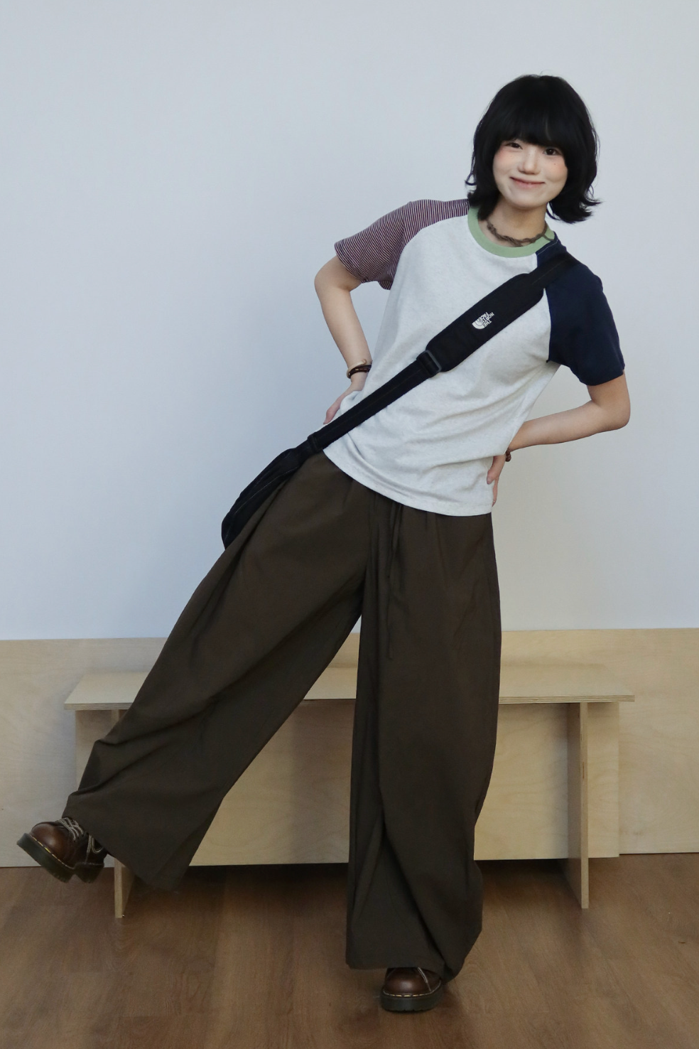 バルーンシルエット ドローストリング ワイドパンツ N6997