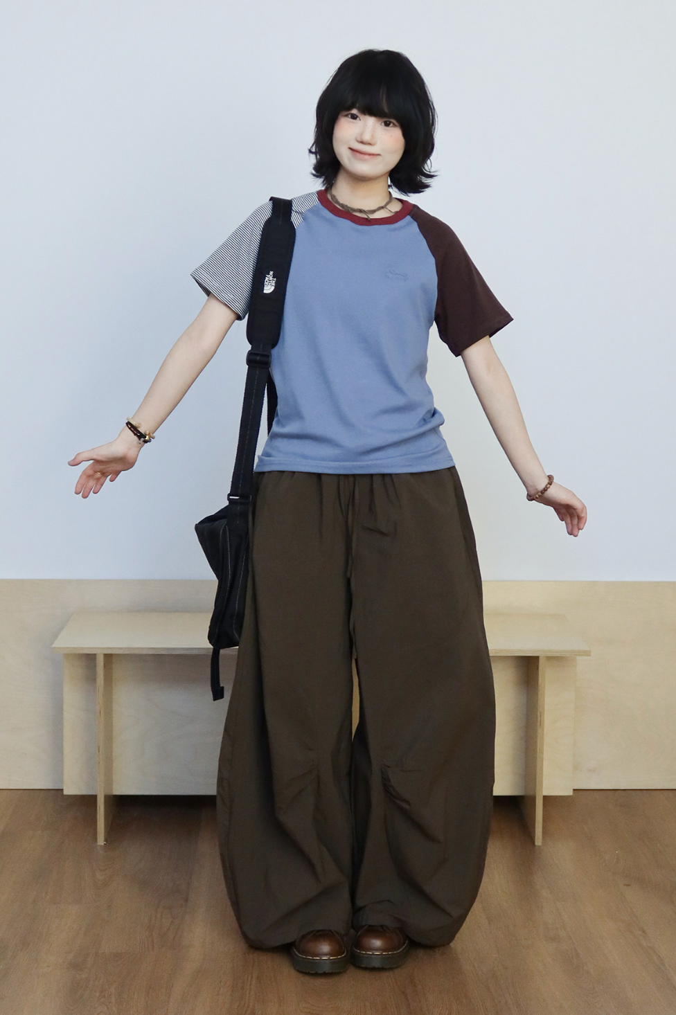 バルーンシルエット ドローストリング ワイドパンツ N6997