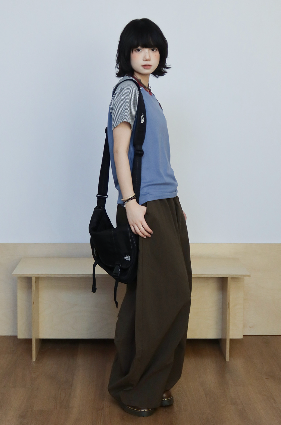 バルーンシルエット ドローストリング ワイドパンツ N6997