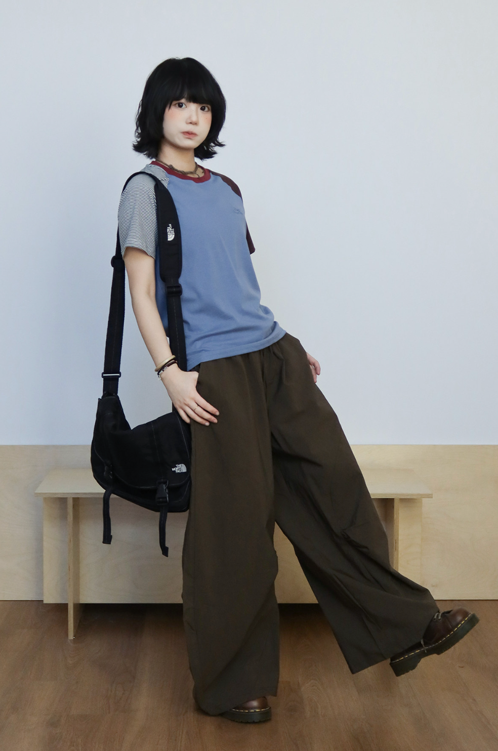 バルーンシルエット ドローストリング ワイドパンツ N6997