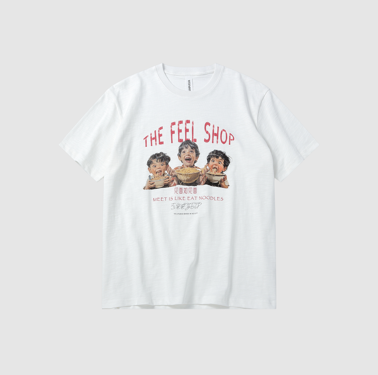 スラブコットン ヴィンテージプリント ヘビーTシャツ N7024