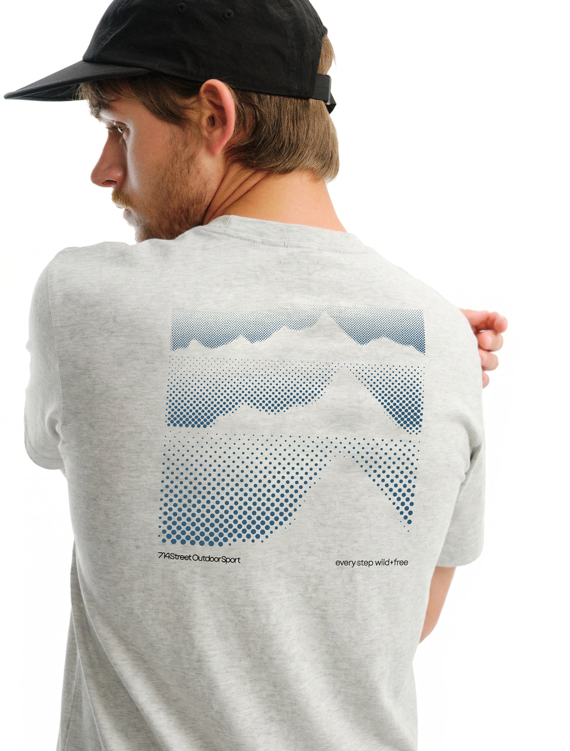 マウンテングラフィック UVカット半袖Tシャツ N7012