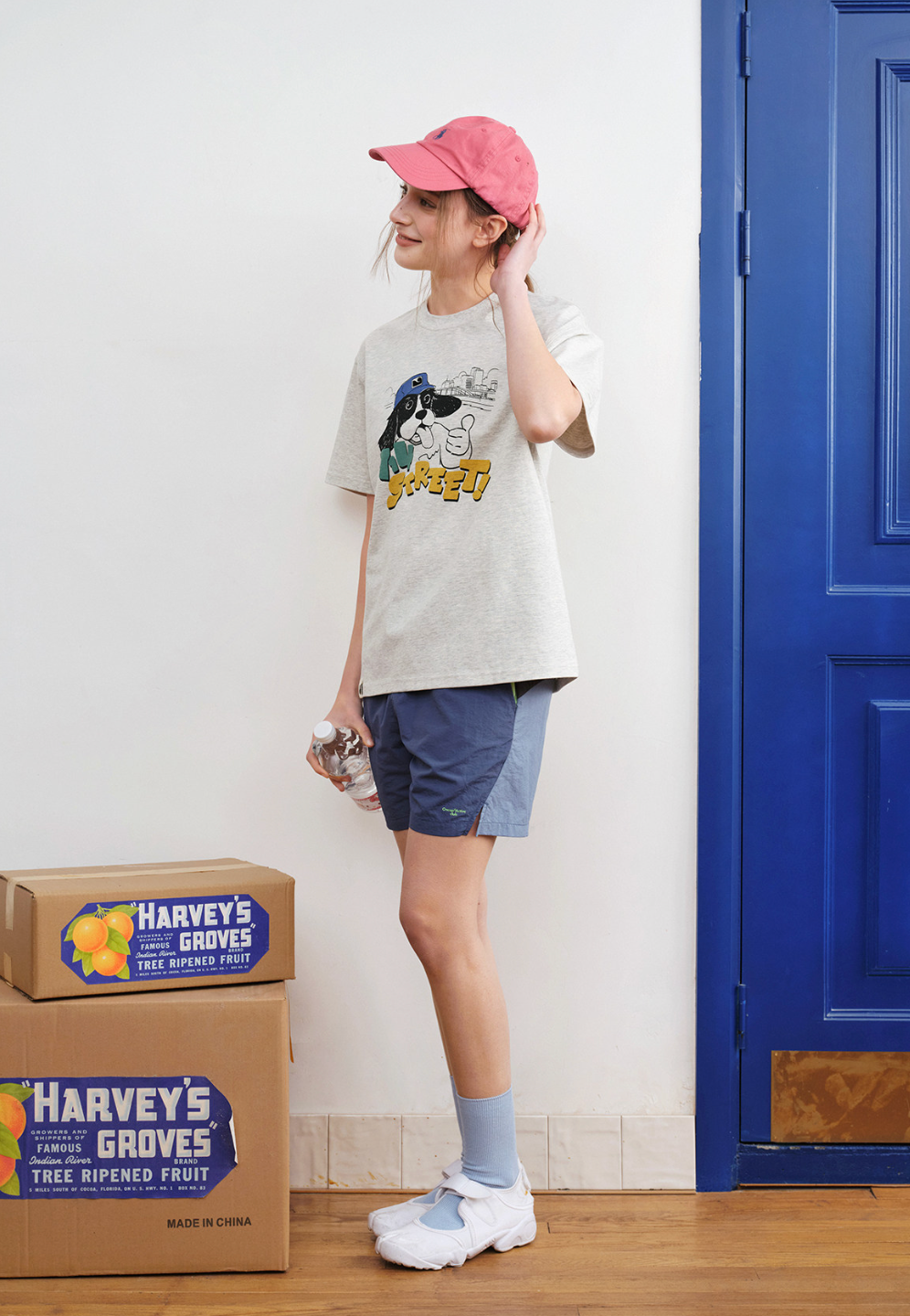 コットン ドッグキャラクター プリントTシャツ N7089