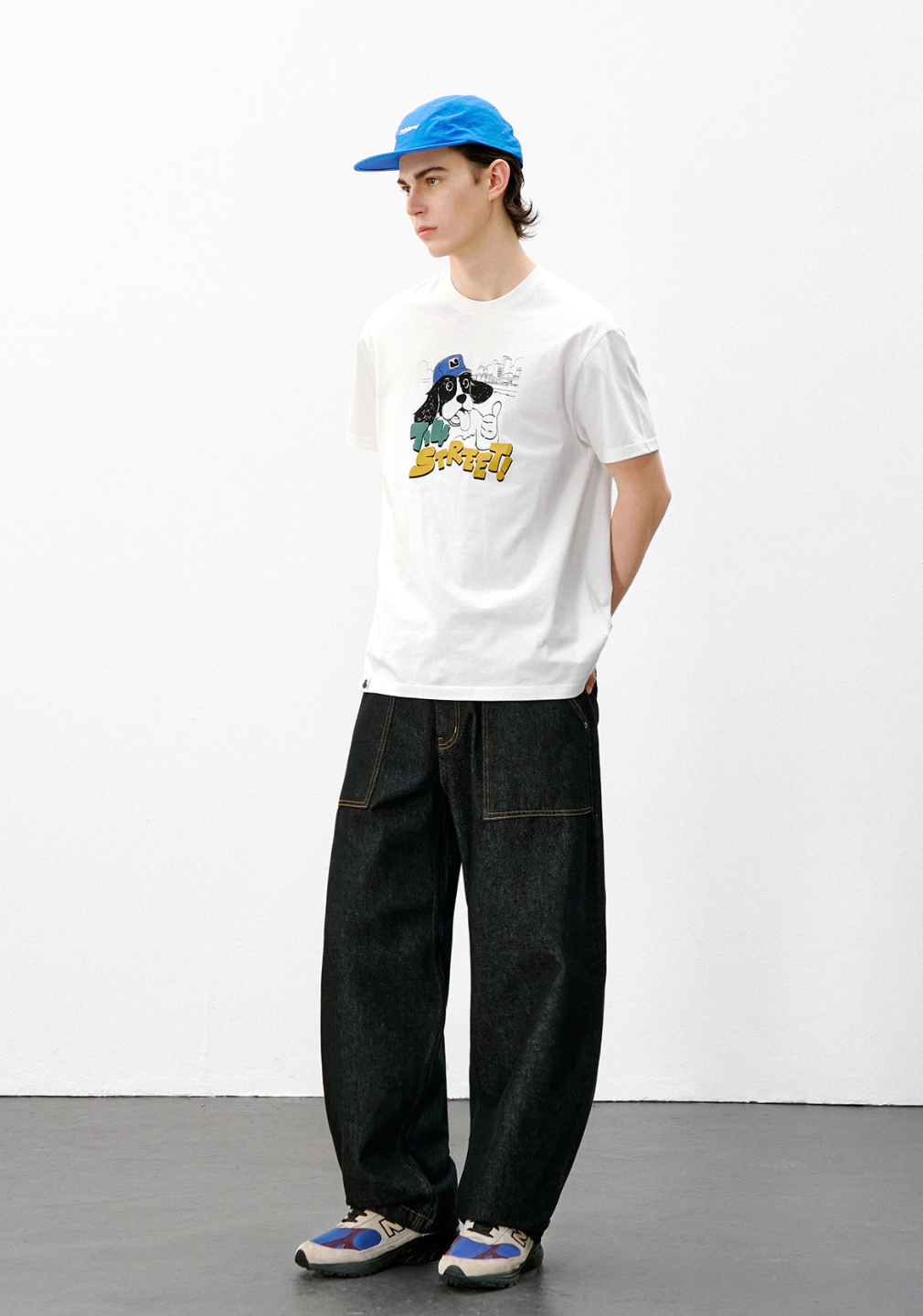 コットン ドッグキャラクター プリントTシャツ N7089