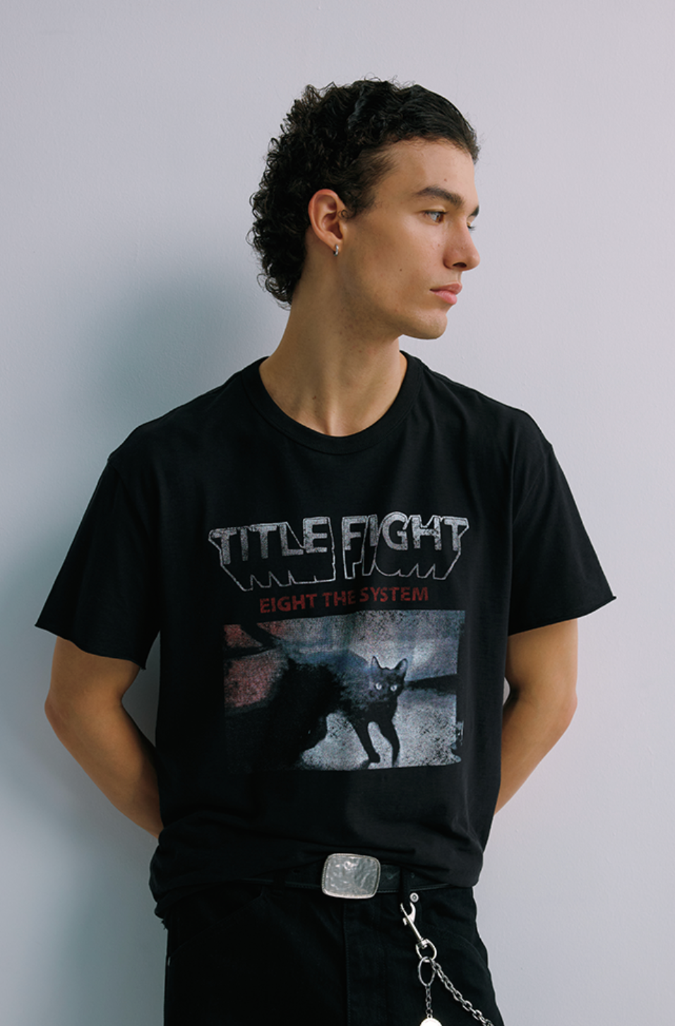 薄手50番手コットングラフィックTシャツ N7116
