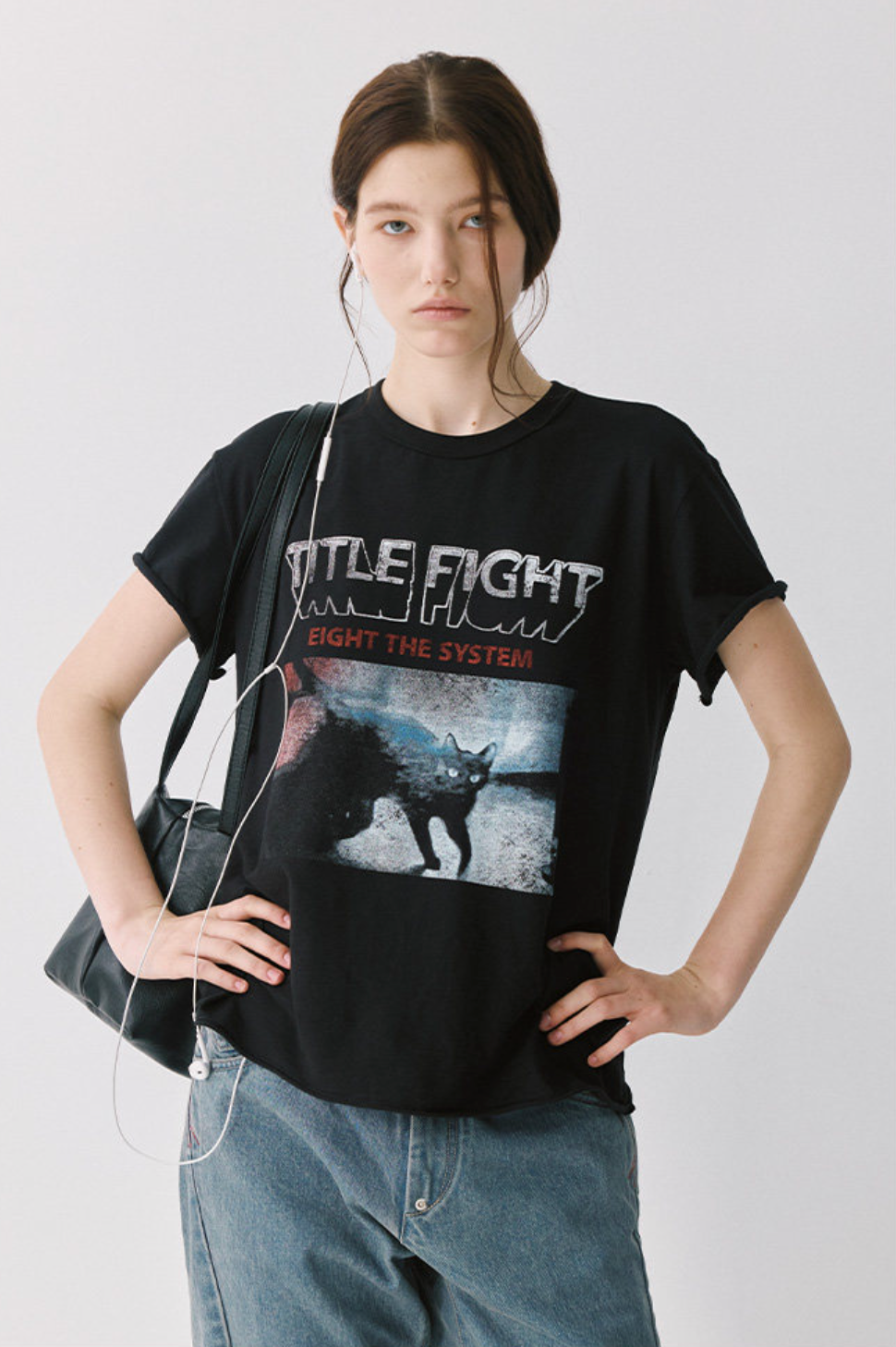 薄手50番手コットングラフィックTシャツ N7116