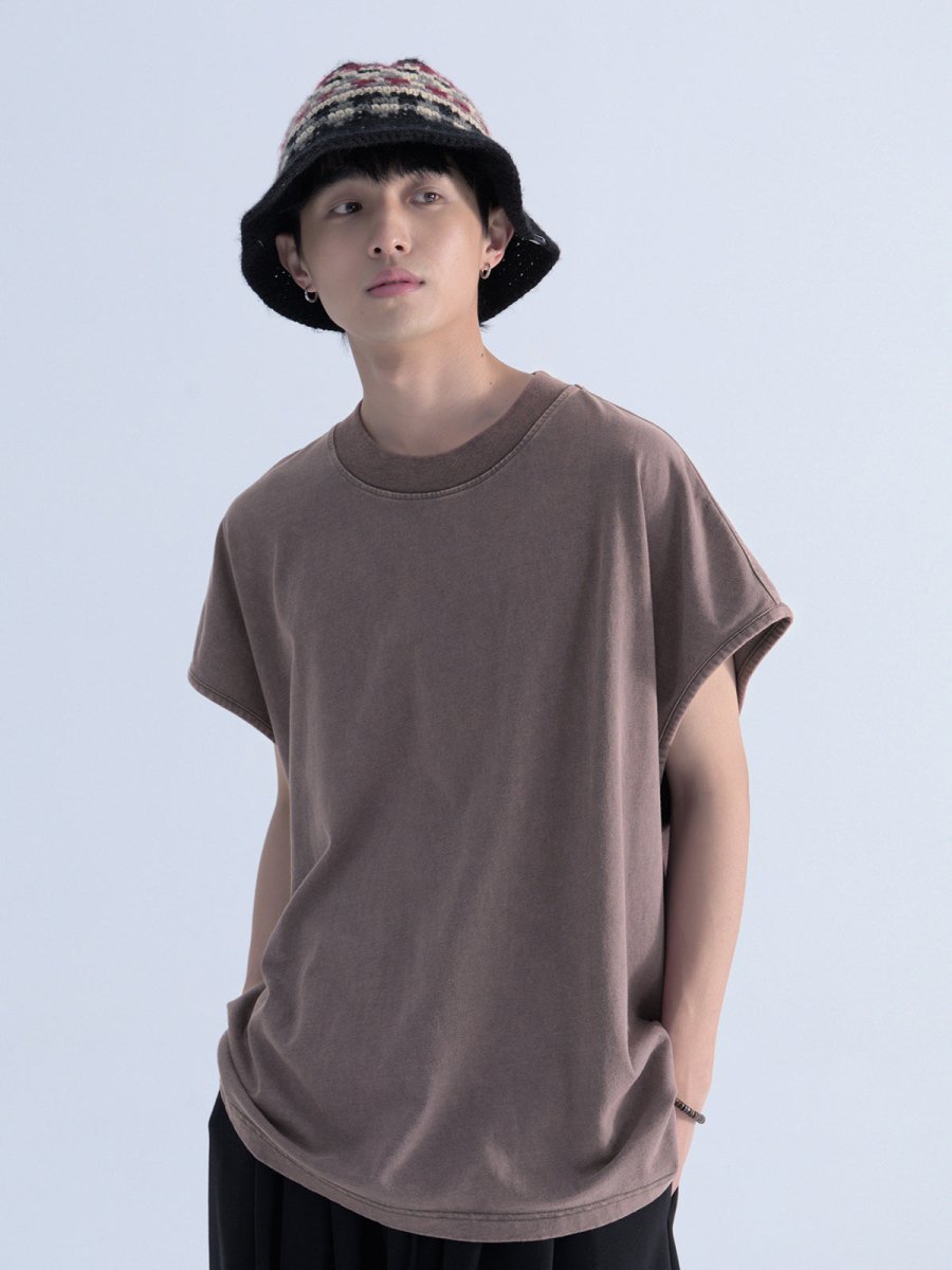 【240G】Washed vest T-shirt N3535 - NNine