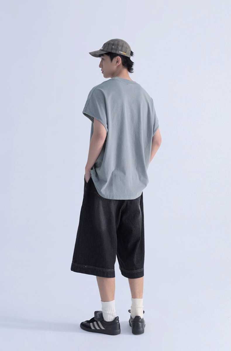 【240G】Washed vest T-shirt N3535 - NNine
