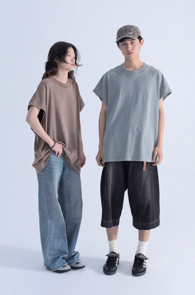 【240G】Washed vest T-shirt N3535 - NNine