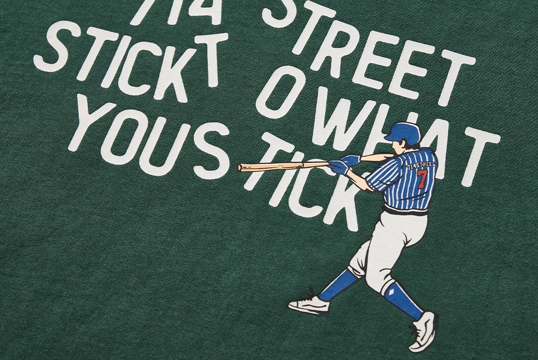 【250G】Batter back print T - shirt N3620 - NNine