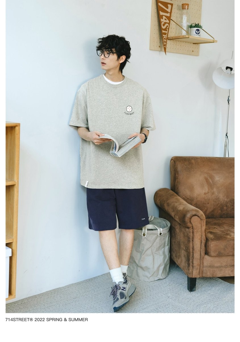 【250G】Batter back print T - shirt N3620 - NNine