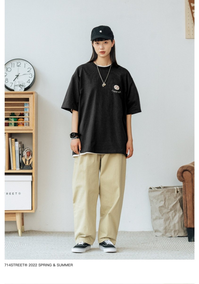 【250G】Batter back print T - shirt N3620 - NNine