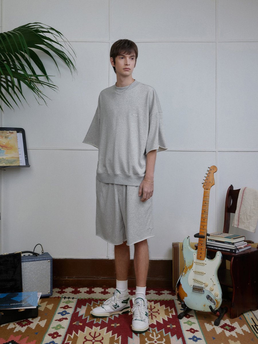 【250G】heavy waist sweat set up pants/tops N3545 - NNine