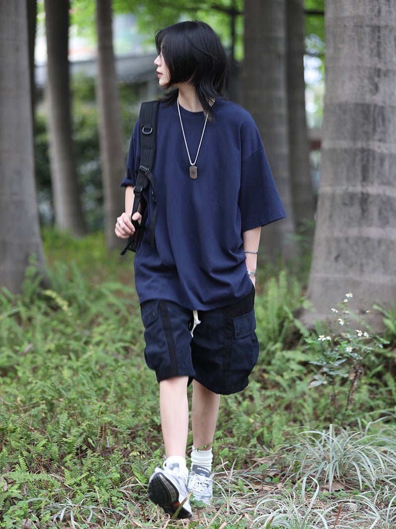 【250G】HEAVYWEIGHT LINEN BLEND COTTON T-SHIRT N3504 - NNine