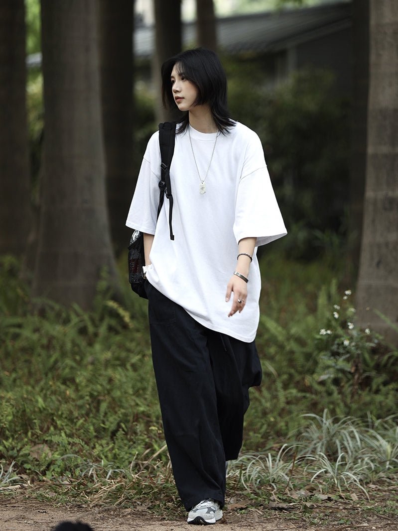 【250G】HEAVYWEIGHT LINEN BLEND COTTON T-SHIRT N3504 - NNine