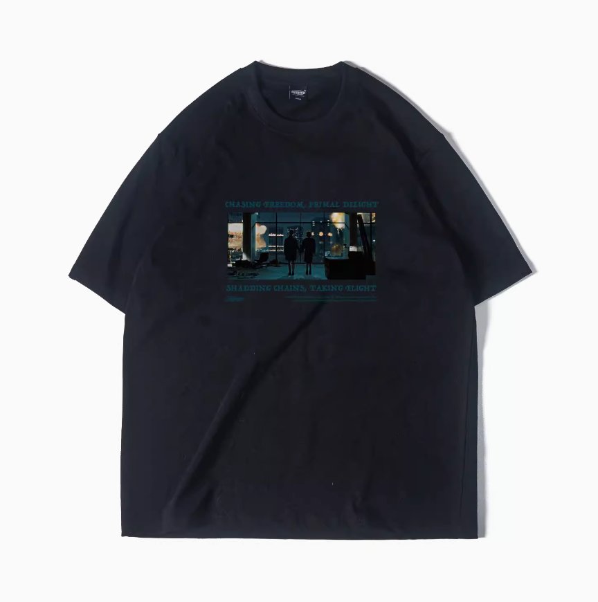 【250G】printed T-shirt N3318 - NNine