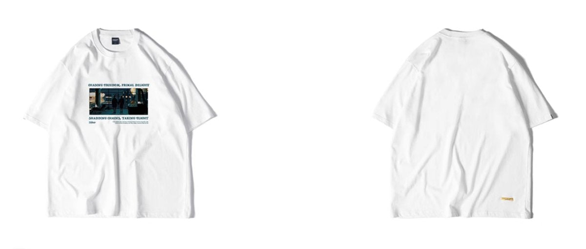 【250G】printed T-shirt N3318 - NNine