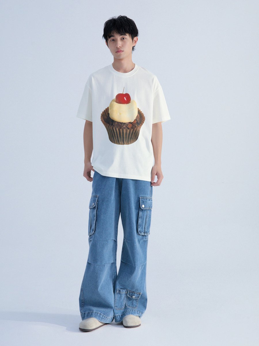 【260G】Sweets print T-shirt N3559 - NNine
