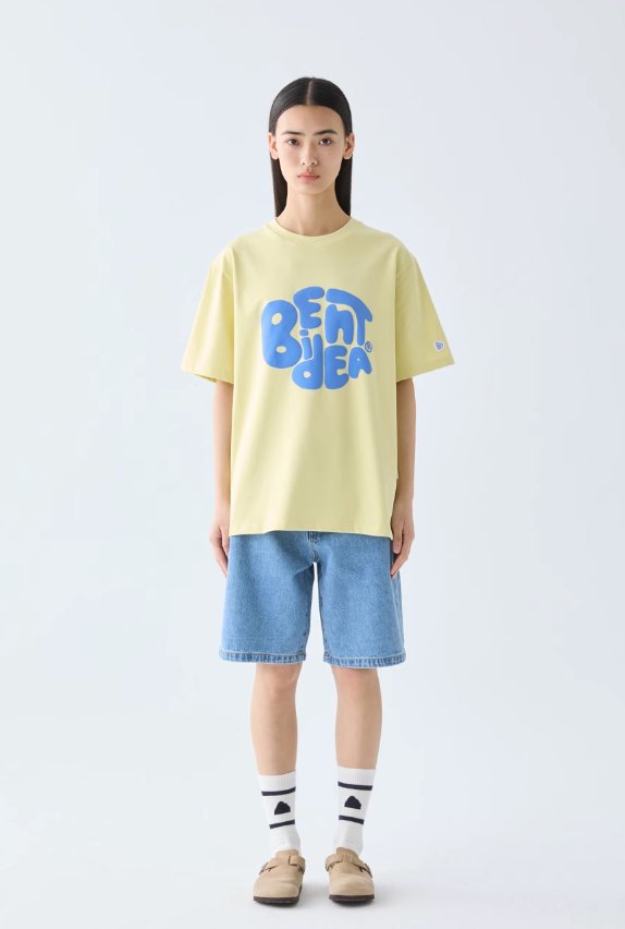 【275G】candy color logo t-shirt N3284 - NNine