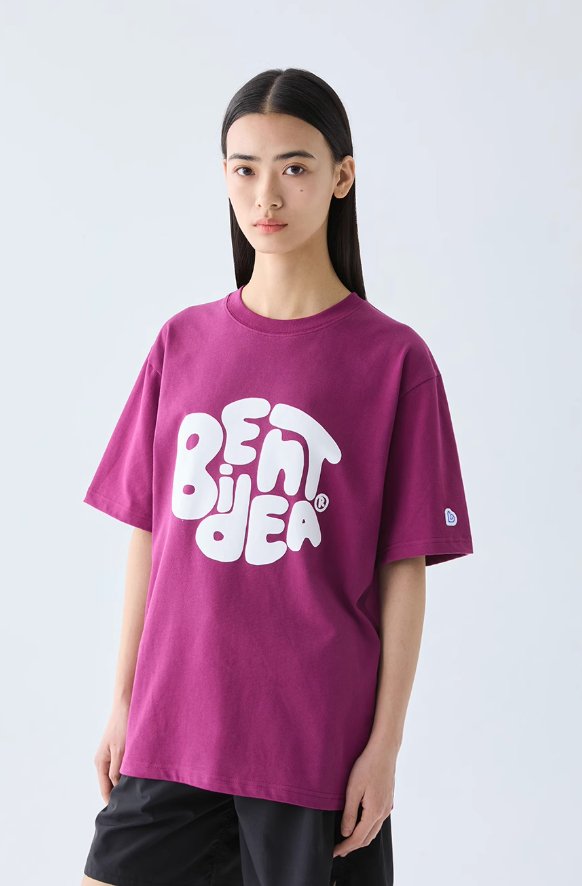 【275G】candy color logo t-shirt N3284 - NNine