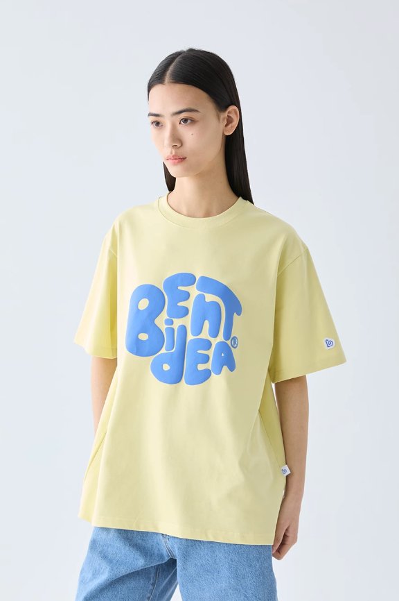【275G】candy color logo t-shirt N3284 - NNine